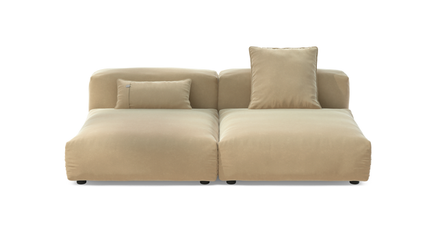 vetsak | Sofa Set 01 Large - Suave - Creme | Modulares Sofa | 3.5 Sitzer