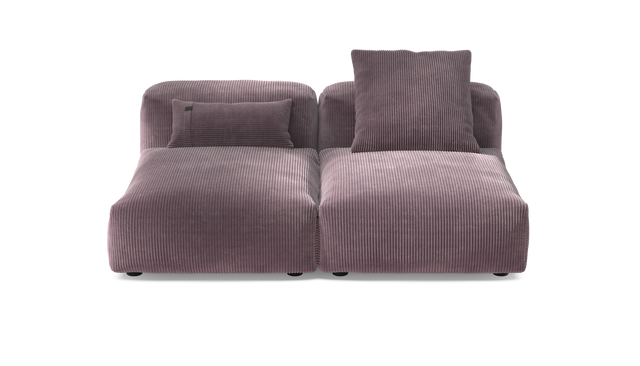 vetsak | Sofa Set 01 Medium - Cord Velour - Blossom | Modulares Sofa | 2.5 Sitzer