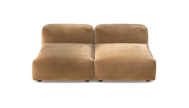 vetsak | Sofa Set 01 Medium - Cord Velour - Camel | Modulares Sofa | 2.5 Sitzer
