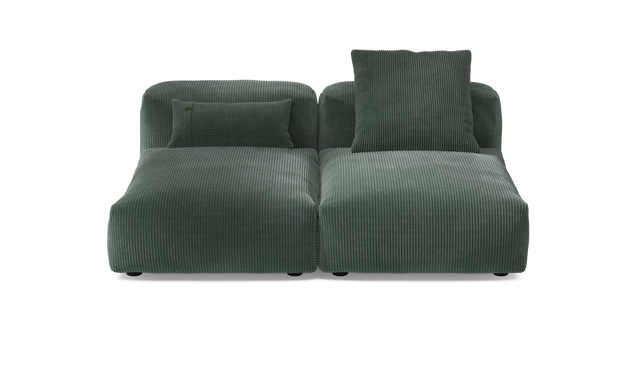 vetsak | Sofa Set 01 Medium - Cord Velour - Hunter | Modulares Sofa | 2.5 Sitzer