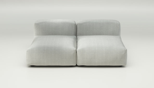 vetsak | Sofa Set 01 Medium - herringbone - light grey | Modulares Sofa | 2.5 Sitzer