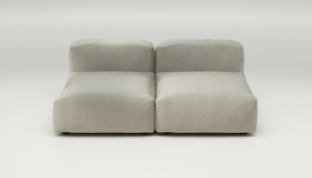 vetsak | Sofa Set 01 Medium - herringbone - stone | Modulares Sofa | 2.5 Sitzer