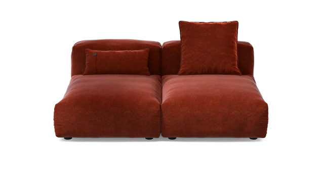 vetsak | Sofa Set 01 Medium - Suave - Saffron | Modulares Sofa | 2.5 Sitzer