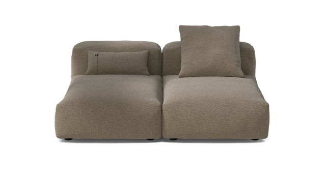 vetsak | Sofa Set 01 Medium - Loop Loop - Taupe | Modulares Sofa | 2.5 Sitzer