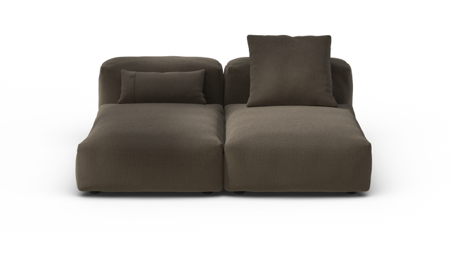 vetsak | Sofa Set 01 Medium - Breeze - Brown | Modulares Sofa | 2.5 Sitzer