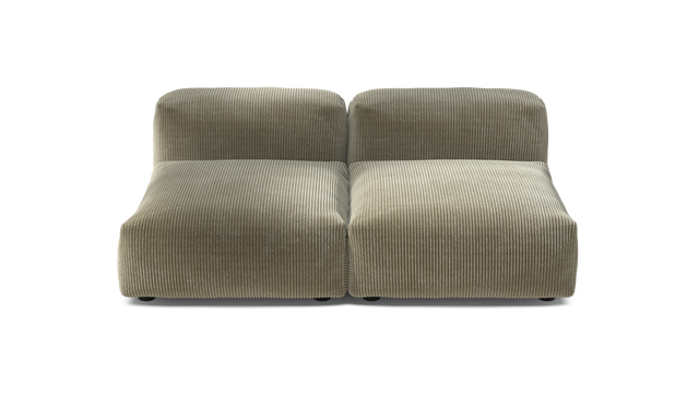 vetsak | Sofa Set 01 Medium - Cord Velour - Khaki | Modulares Sofa | 2.5 Sitzer
