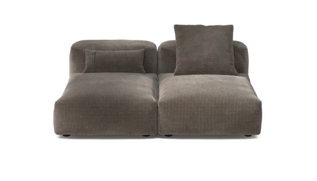 vetsak | Sofa Set 01 Medium - Cord Velour - Mocha | Modulares Sofa | 2.5 Sitzer