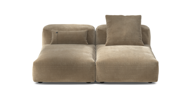 vetsak | Sofa Set 01 Medium - Cord Velour - Sand | Modulares Sofa | 2.5 Sitzer