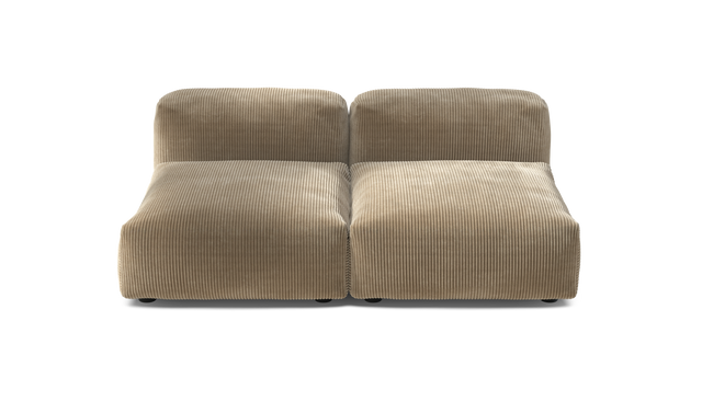 vetsak | Sofa Set 01 Medium - Cord Velour - Sand | Modulares Sofa | 2.5 Sitzer
