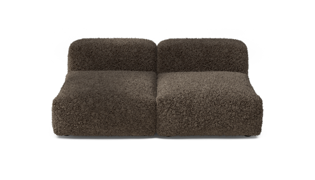 vetsak | Sofa Set 01 Medium - Doodle - Cacao | Modulares Sofa | 2.5 Sitzer