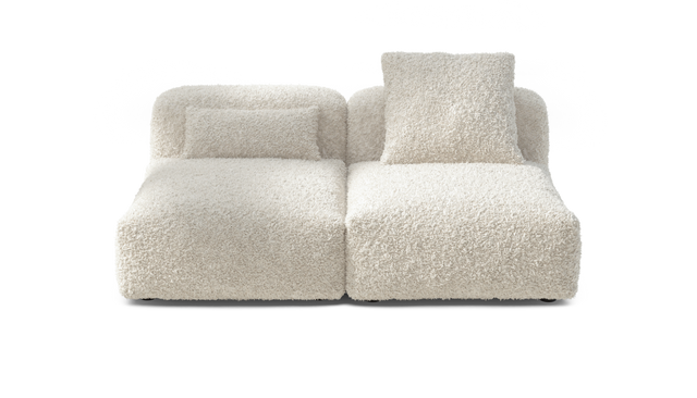 vetsak | Sofa Set 01 Medium - Doodle - Creme | Modulares Sofa | 2.5 Sitzer
