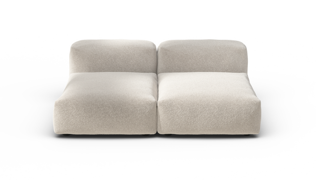 vetsak | Sofa Set 01 Medium - Nub - Creme | Modulares Sofa | 2.5 Sitzer