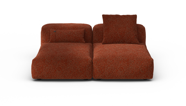 vetsak | Sofa Set 01 Medium - Nub - Sienna | Modulares Sofa | 2.5 Sitzer