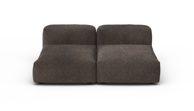 vetsak | Sofa Set 01 Medium - Nub - Walnut | Modulares Sofa | 2.5 Sitzer