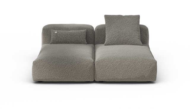 vetsak | Sofa Set 01 Medium - Pebble - Platinum | Modulares Sofa | 2.5 Sitzer