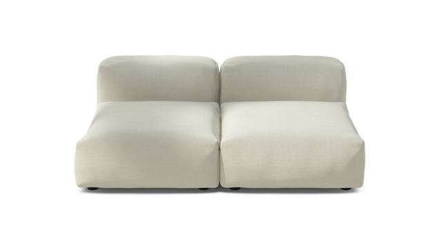 vetsak | Sofa Set 01 Medium - Pique - Creme | Modulares Sofa | 2.5 Sitzer