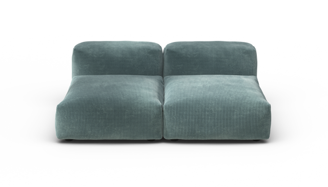 vetsak | Sofa Set 01 Medium - Cord Velour - Mint | Modulares Sofa | 2.5 Sitzer