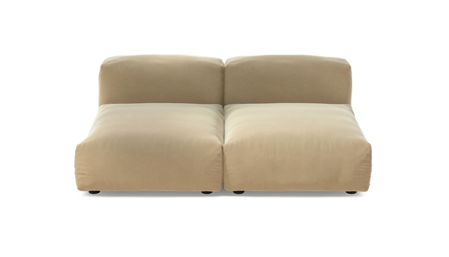 vetsak | Sofa Set 01 Medium - Suave - Creme | Modulares Sofa | 2.5 Sitzer