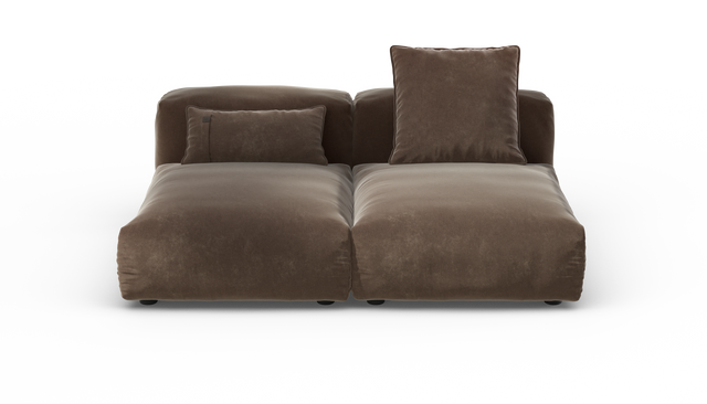 vetsak | Sofa Set 01 Medium - Suave - Espresso | Modulares Sofa | 2.5 Sitzer
