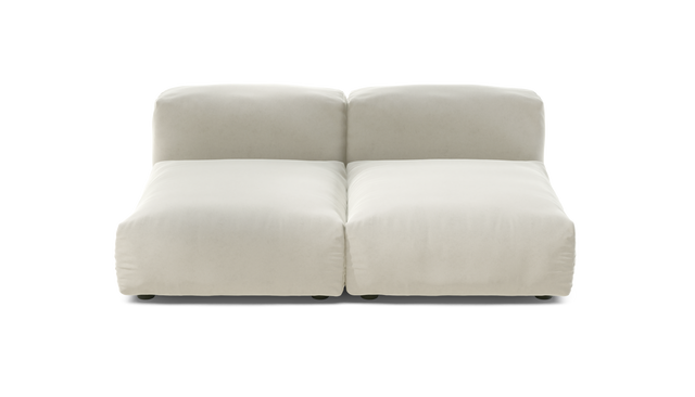 vetsak | Sofa Set 01 Medium - Suave - Pearl | Modular Sofa | 2.5 Seater