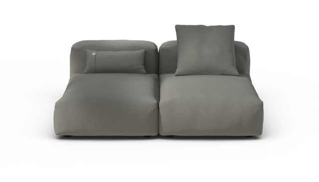 vetsak | Sofa Set 01 Medium - Terrain - Flint | Modulares Sofa | 2.5 Sitzer