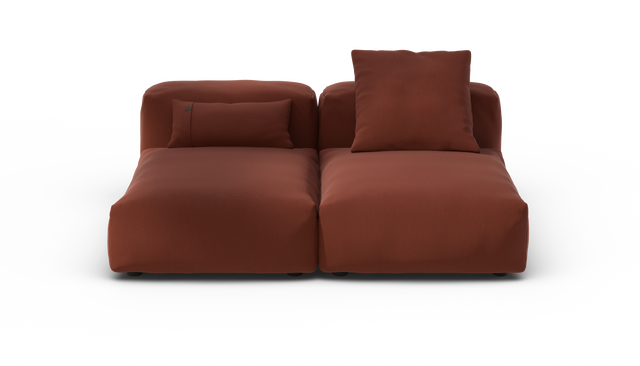 vetsak | Sofa Set 01 Medium - Terrain - Saffron | Modular Sofa | 2.5 Seater