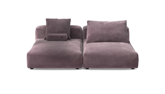 vetsak | Sofa Set 01 XLarge - Cord Velour - Blossom | Modulares Sofa | 3.5 Sitzer