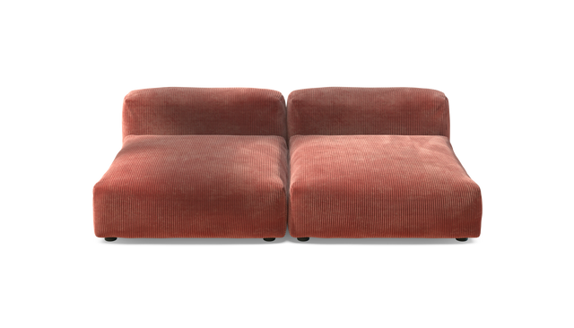 vetsak | Sofa Set 01 XLarge - Cord Velour - Brick | Modulares Sofa | 3.5 Sitzer