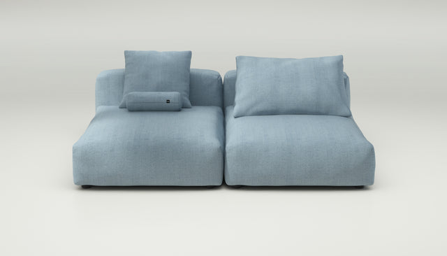 vetsak | Sofa Set 01 XLarge - herringbone - light blue | Modulares Sofa | 3.5 Sitzer