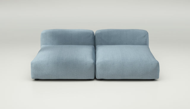 vetsak | Sofa Set 01 XLarge - herringbone - light blue | Modulares Sofa | 3.5 Sitzer