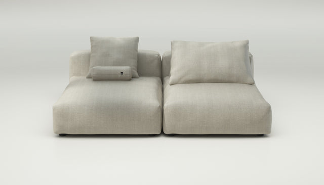 vetsak | Sofa Set 01 XLarge - herringbone - stone | Modulares Sofa | 3.5 Sitzer
