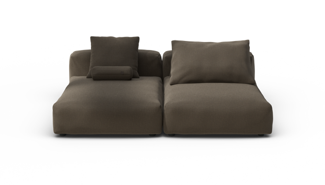 vetsak | Sofa Set 01 XLarge - Breeze - Brown | Modulares Sofa | 3.5 Sitzer