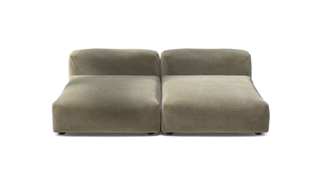 vetsak | Sofa Set 01 XLarge - Cord Velour - Khaki | Modulares Sofa | 3.5 Sitzer
