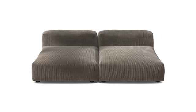 vetsak | Sofa Set 01 XLarge - Cord Velour - Mocha | Modulares Sofa | 3.5 Sitzer