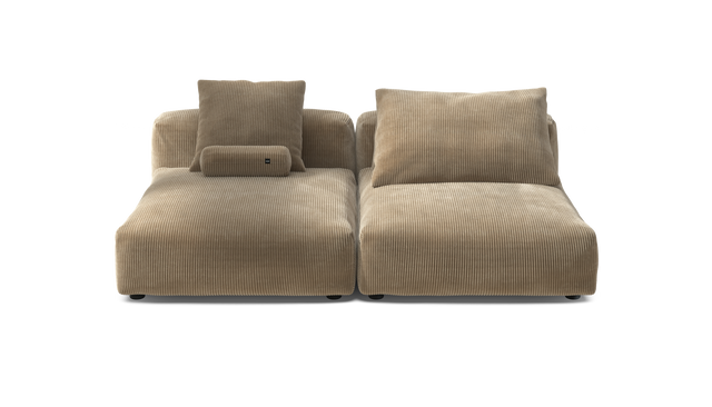 vetsak | Sofa Set 01 XLarge - Cord Velour - Sand | Modulares Sofa | 3.5 Sitzer