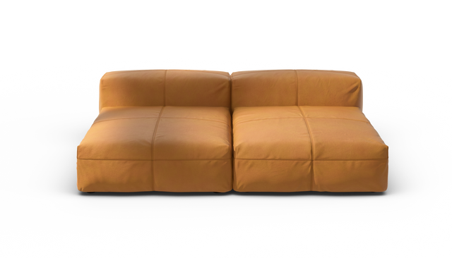 vetsak | Sofa Set 01 XLarge - Leather - Brown | Modulares Sofa | 3.5 Sitzer