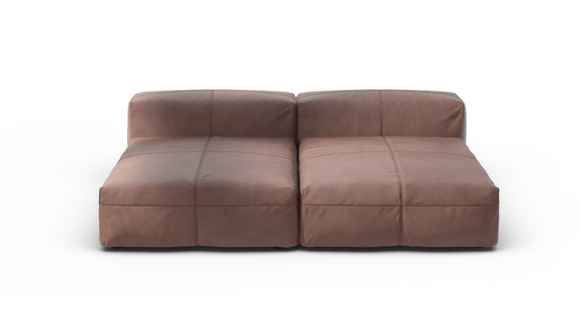 vetsak | Sofa Set 01 XLarge - Leather - Stone | Modulares Sofa | 3.5 Sitzer