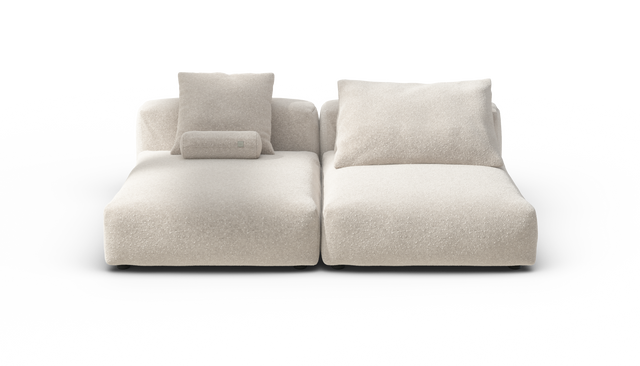 vetsak | Sofa Set 01 XLarge - Nub - Creme | Modulares Sofa | 3.5 Sitzer