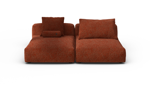 vetsak | Sofa Set 01 XLarge - Nub - Sienna | Modulares Sofa | 3.5 Sitzer