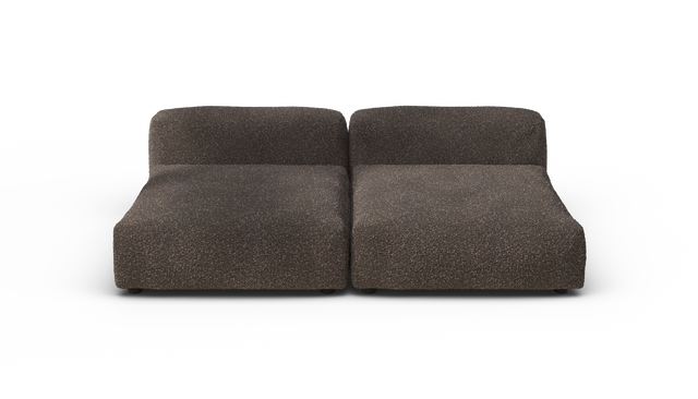 vetsak | Sofa Set 01 XLarge - Nub - Walnut | Modulares Sofa | 3.5 Sitzer
