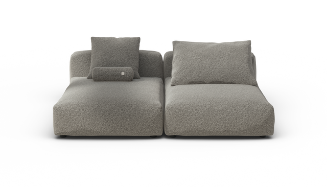 vetsak | Sofa Set 01 XLarge - Pebble - Platinum | Modulares Sofa | 3.5 Sitzer