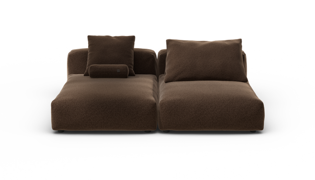 vetsak | Sofa Set 01 XLarge - Pebble - Umber | Modulares Sofa | 3.5 Sitzer