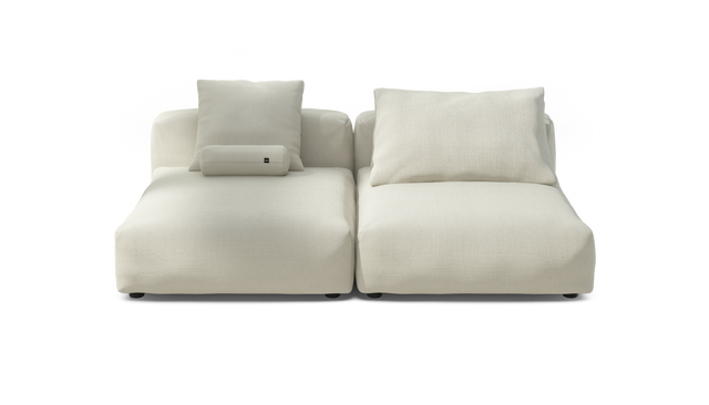 vetsak | Sofa Set 01 XLarge - Pique - Creme | Modulares Sofa | 3.5 Sitzer