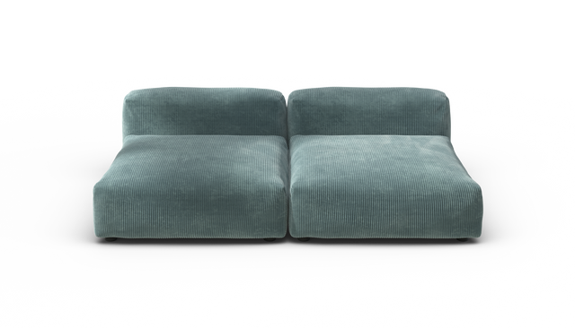 vetsak | Sofa Set 01 XLarge - Cord Velour - Mint | Modulares Sofa | 3.5 Sitzer