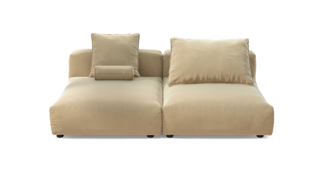 vetsak | Sofa Set 01 XLarge - Suave - Creme | Modulares Sofa | 3.5 Sitzer