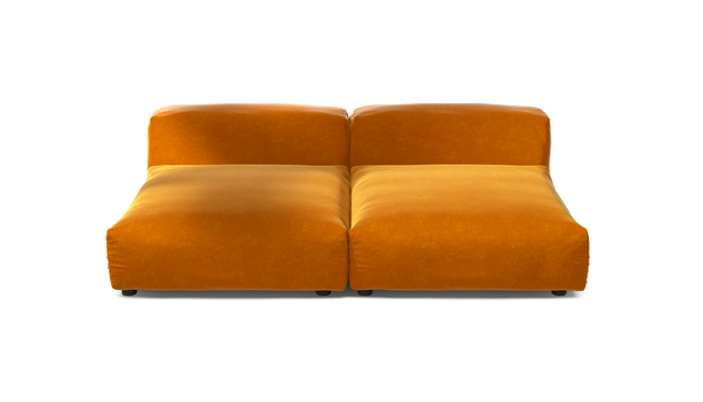 vetsak | Sofa Set 01 XLarge - Suave - Orange Blaze | Modular Sofa | 3.5 Seater