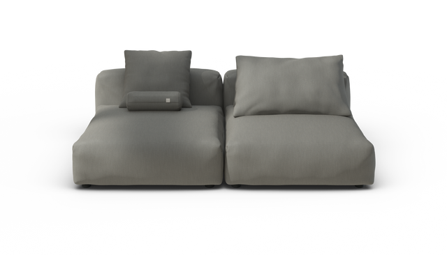 vetsak | Sofa Set 01 XLarge - Terrain - Flint | Modulares Sofa | 3.5 Sitzer
