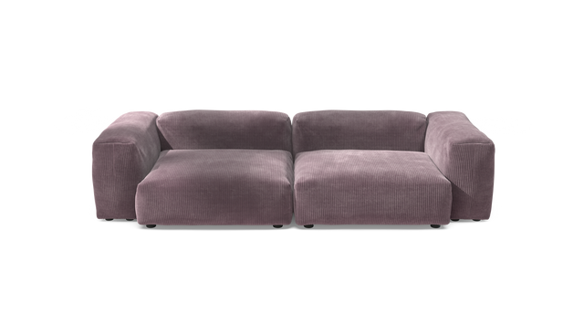 vetsak | Sofa Set 02 Large - Cord Velour - Blossom | Modulares Sofa | 3.5 Sitzer | Big Sofa