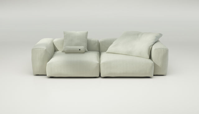 vetsak | Sofa Set 02 Large - herringbone - beige | Modulares Sofa | 3.5 Sitzer | Big Sofa