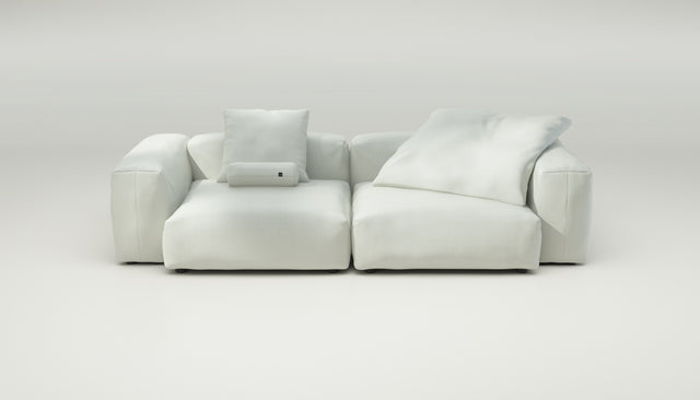 vetsak | Sofa Set 02 Large - herringbone - creme | Modulares Sofa | 3.5 Sitzer | Big Sofa